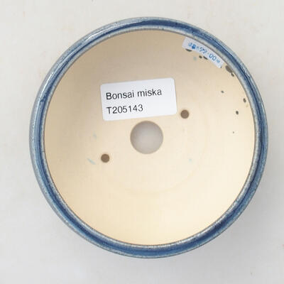 Ceramiczna miska bonsai 10 x 10 x 5 cm, kolor niebieski - 3