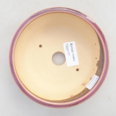 Ceramiczna miska bonsai 13,5 x 13,5 x 5 cm, kolor fioletowy - 3