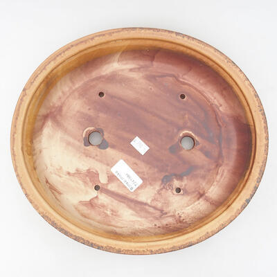 Ceramiczna miska bonsai 29 x 26 x 6 cm, kolor brązowy - 3