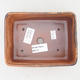 Ceramiczna miska bonsai 15 x 11 x 5,5 cm, kolor brązowo-różowy - 2. jakość - 3/4