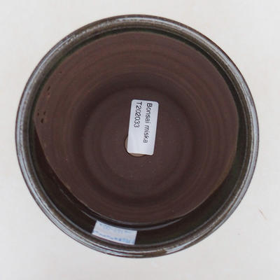 Ceramiczna miska bonsai 12,5 x 12,5 x 12 cm, kolor zielony - 3