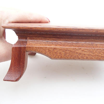 Drewniany stół pod bonsai jasnobrązowy 17 x 11 x 6 cm - 3