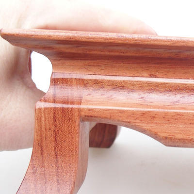 Drewniany stół pod bonsai jasnobrązowy 17,5 x 14 x 6,5 cm - 3