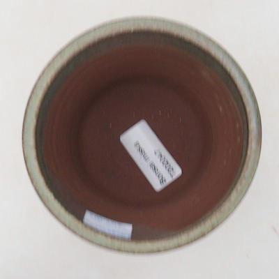 Ceramiczna miska bonsai 10 x 10 x 9,5 cm, kolor brązowo-zielony - 3