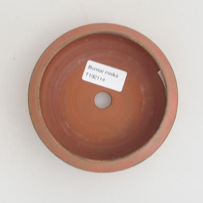 Ceramiczna miska bonsai 12 x 12 x 4 cm, kolor czerwony - 3