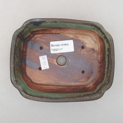 Ceramiczna miska bonsai 15 x 12 x 4 cm, kolor zielony - 3