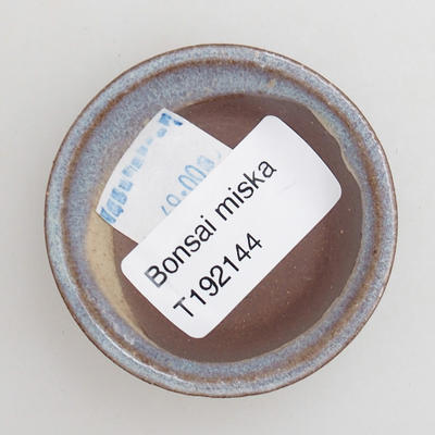 Ceramiczna miska bonsai 5,5 x 5,5 x 1,5 cm, kolor niebieski - 3
