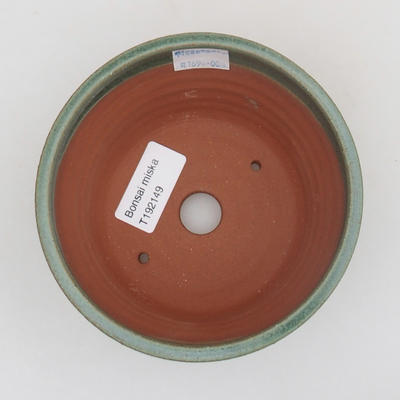 Ceramiczna miska bonsai 12 x 12 x 7,5 cm, kolor zielony - 3