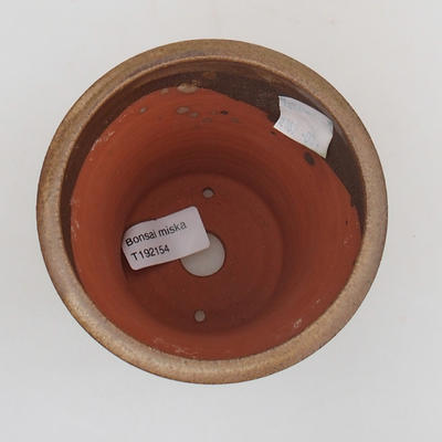 Ceramiczna miska bonsai 10 x 10 x 12,5 cm, kolor brązowy - 3