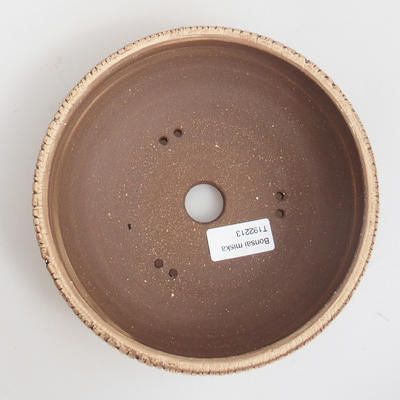 Ceramiczna miska bonsai 18,5 x 18,5 x 6,5 cm, kolor brązowy - 3