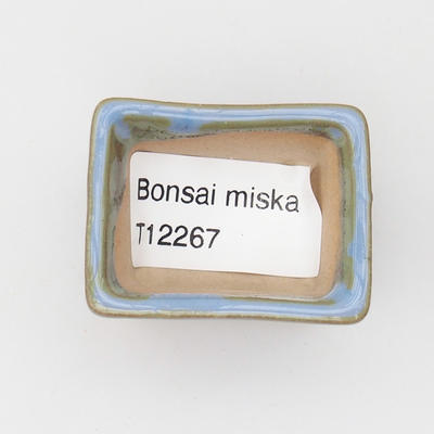 Mini miska bonsai 4 x 3 x 2,5 cm, kolor niebieski - 3
