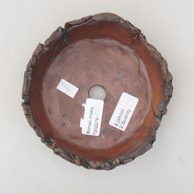 Ceramiczna miska bonsai 14 x 14 x 5 cm, kolor szary - II gatunek - 3
