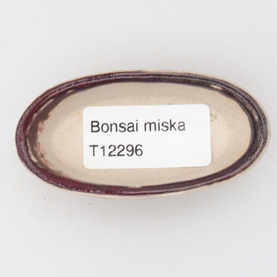 Mini miska bonsai 7 x 3,5 x 2 cm, kolor czerwony - 3