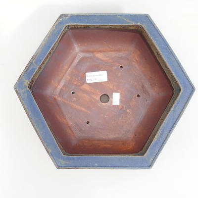 Ceramiczna miska bonsai 29 x 25 x 9 cm, kolor brązowo-niebieski - 3