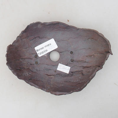 Ceramiczna miska bonsai 16 x 12 x 4,5 cm, kolor szary - II gatunek - 3