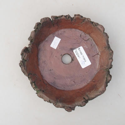 Ceramiczna miska bonsai 14 x 14 x 4 cm, kolor szary - II gatunek - 3