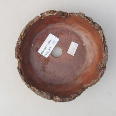 Ceramiczna miska bonsai 13 x 13 x 5,5 cm, kolor szary - II gatunek - 3