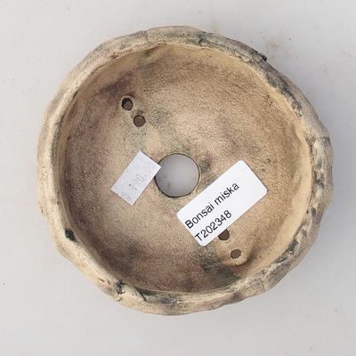 Ceramiczna miska bonsai 10 x 10 x 3 cm, kolor szary - II gatunek - 3