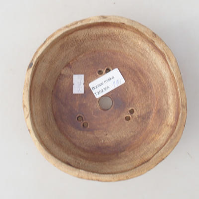 Ceramiczna miska bonsai 15,5 x 15,5 x 5 cm, kolor szary - II gatunek - 3