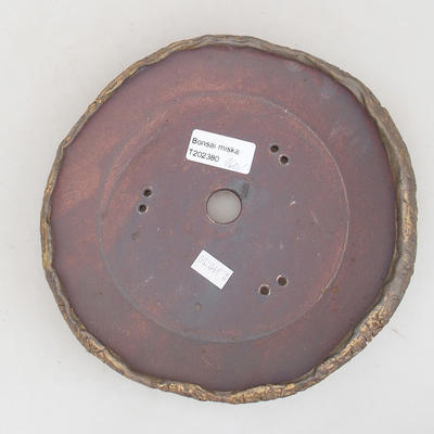 Ceramiczna miska bonsai 19 x 19 x 4 cm, kolor szary - II gatunek - 3