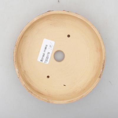 Ceramiczna miska bonsai 14 x 14 x 2,5 cm, kolor spękany - 3
