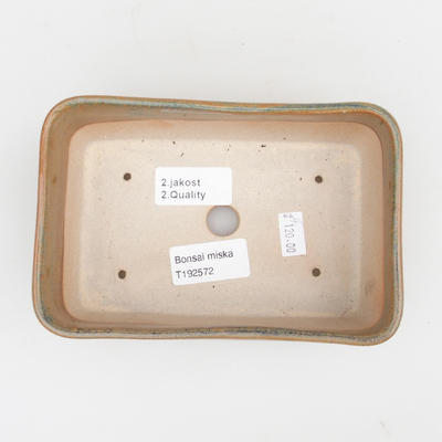 Ceramiczna miska bonsai 2. jakości - 16 x 10 x 5,5 cm, kolor brązowy - 3
