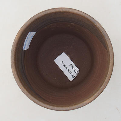 Ceramiczna miska bonsai 10 x 10 x 9,5 cm, kolor brązowy - 3