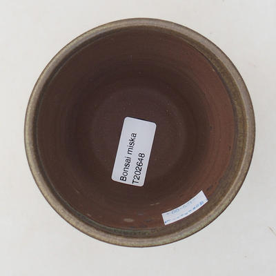 Ceramiczna miska bonsai 10 x 10 x 9 cm, kolor brązowy - 3