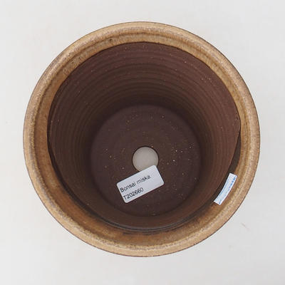 Ceramiczna miska bonsai 15 x 15 x 16 cm, kolor beżowy - 3