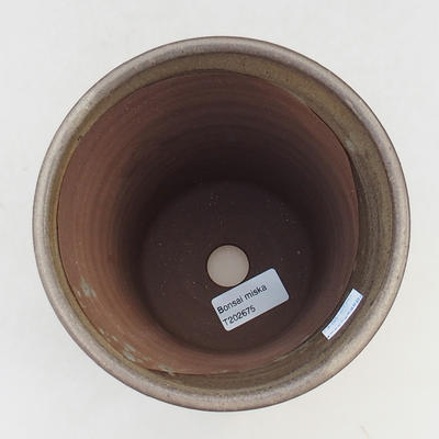 Ceramiczna miska bonsai 14,5 x 14,5 x 16,5 cm, kolor brązowy - 3
