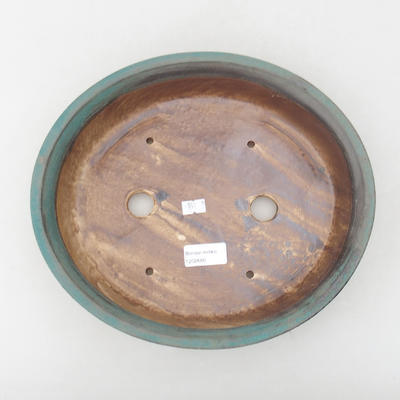 Ceramiczna miska bonsai 28 x 25 x 6 cm, kolor zielony - 3