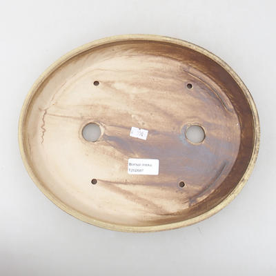 Ceramiczna miska bonsai 28 x 24 x 4,5 cm, kolor brązowy - 3
