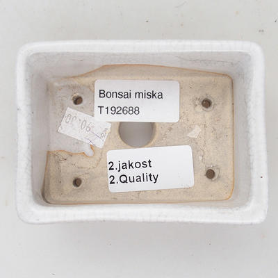 Ceramiczna miska bonsai 10 x 7 x 3,5 cm, kolor raków - 2. jakość - 3