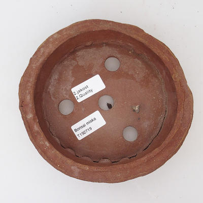 Ceramiczna miska bonsai 19 x 19 x 5,5 cm, kolor brązowy - 2. jakość - 3