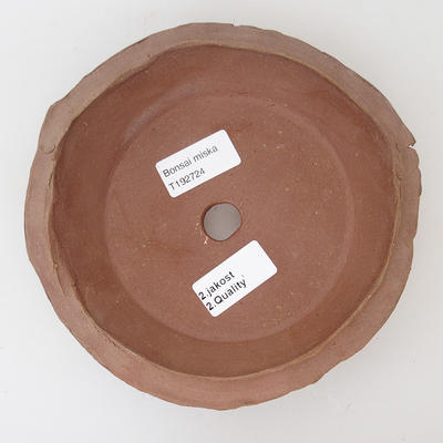 Ceramiczna miska bonsai 17 x 17 x 4,5 cm, kolor brązowy - 2. jakość - 3