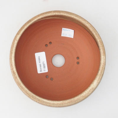 Ceramiczna miska bonsai 15 x 15 x 6,5 cm, kolor beżowy - 3
