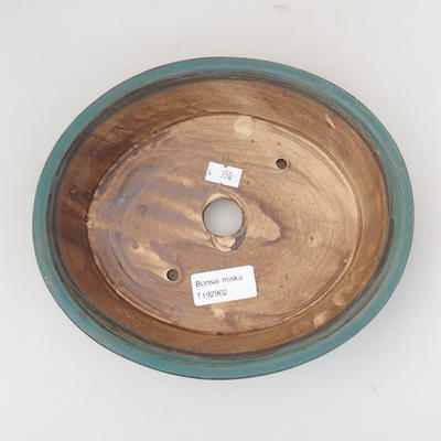 Ceramiczna miska bonsai 15 x 12 x 5 cm, kolor beżowo-brązowy - 3