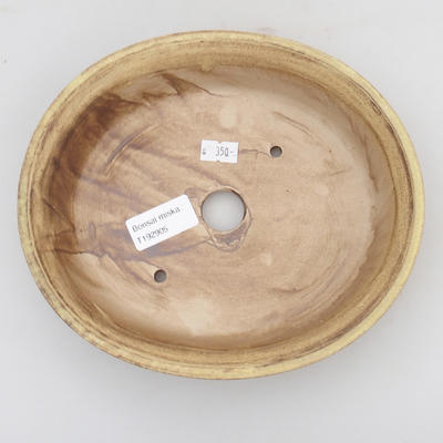 Ceramiczna miska bonsai 28,5 x 23,5 x 4,5 cm, kolor brązowo-zielony - 3