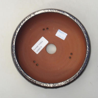 Ceramiczna miska bonsai 15 x 15 x 5,5 cm, kolor brązowy - 3