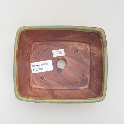 Ceramiczna miska bonsai 29 x 25 x 6 cm, kolor brązowo-zielony - 3