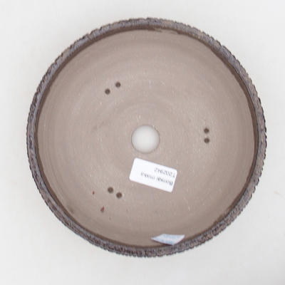 Ceramiczna miska bonsai 18 x 18 x 6 cm, kolor brązowy - 3