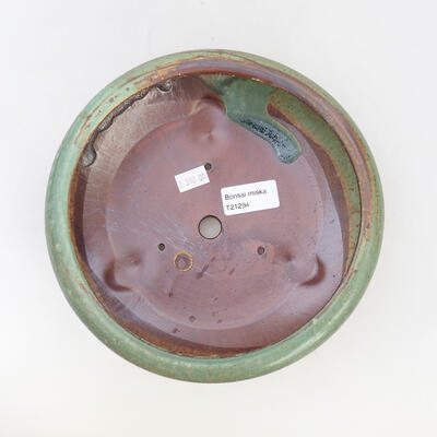 Ceramiczna miska bonsai 19 x 19 x 7 cm, kolor zielony - 3