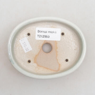 Ceramiczna miska bonsai 11,5 x 9 x 2,5 cm, kolor biały - 3