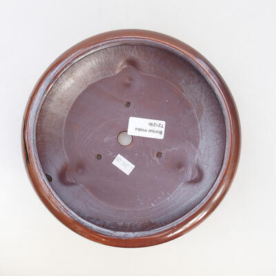 Ceramiczna miska bonsai 19 x 19 x 7 cm, kolor brązowy - 3