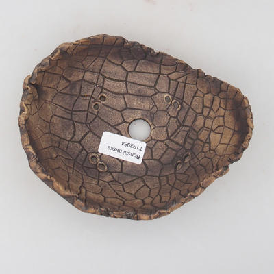 Ceramiczna skorupa 16,5 x 13 x 5,5 cm, kolor szaro-brązowy - 3