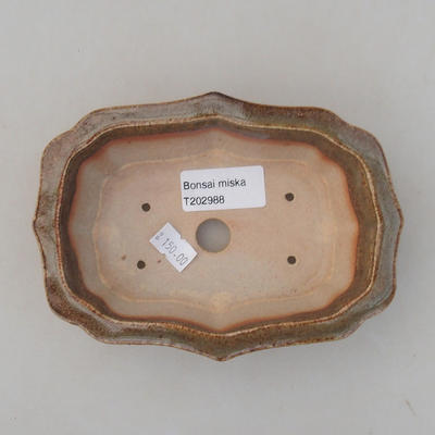 Ceramiczna miska bonsai 14 x 10 x 4,5 cm, kolor zielony - 3