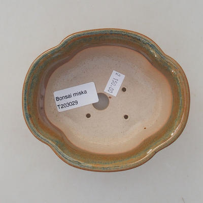 Ceramiczna miska bonsai 13 x 11 x 5 cm, kolor brązowy - 3