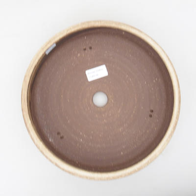 Ceramiczna miska bonsai 25 x 25 x 7 cm, kolor beżowy - 3