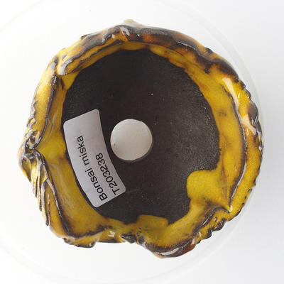 Ceramiczna powłoka 9 x 9 x 6 cm, kolor żółty - 3