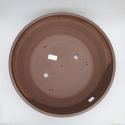 Ceramiczna miska bonsai 40 x 40 x 12,5 cm, kolor brązowy - 3